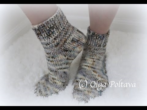 How to Crochet Simple Socks, Free Crochet Pattern and Video Tutorial, The Good Moss Yarn Giveaway