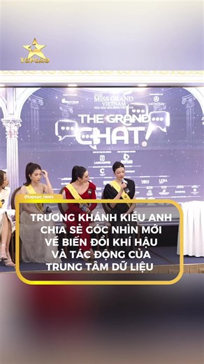 Trương Khánh Kiều Anh nói về biến đổi khí hậu và tác động trung tâm dữ liệu