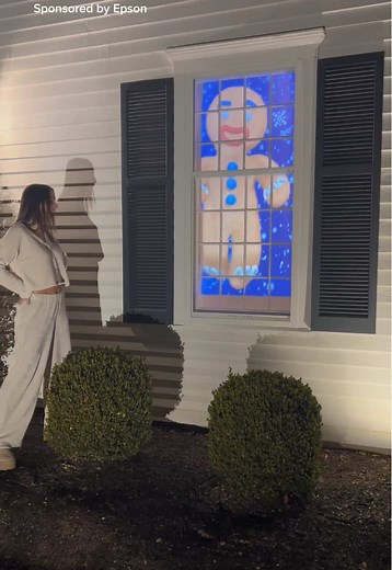 Enhance Outdoor Holiday Decor with Epson Projector