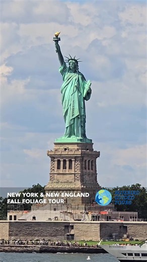 Roundtrip flights, top-rated hotels, motorcoach transportation, activities, and many meals included! Request a FREE brochure to learn more about our New York & New England Fall Foliage Tour: October 8-16, 2026! | Bluebird Guided Tours