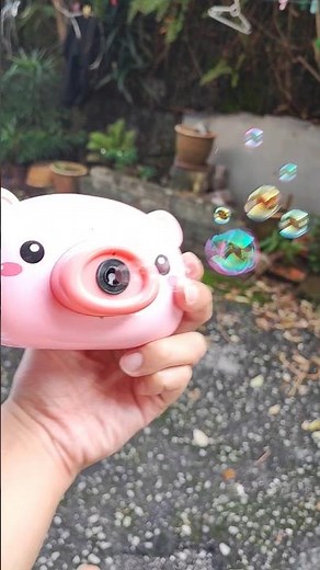 Making Bubble with Peppa Pig | Pig Bubble Machine Toys #kids#bubblegun #bubbletoy