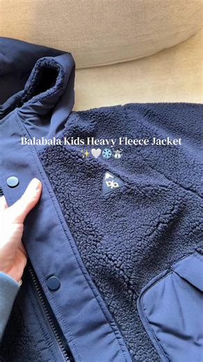 Heavy cozy fleece kids jacket 🧥 🤍