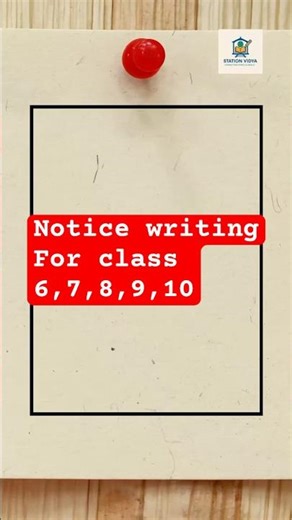 Notice Writing | notice writing for class 6,7,8,9,10 #shorts #notice #english