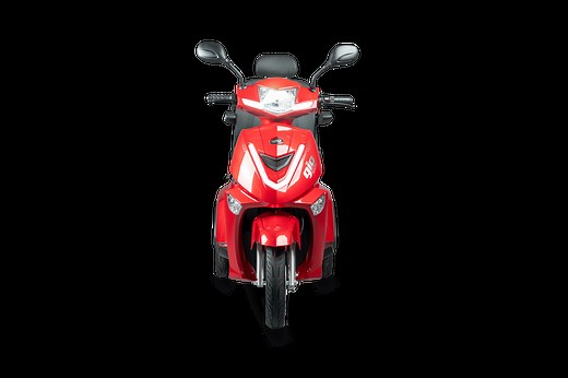 GIO Titan Premium Heavy Duty Mobility Scooter for Outdoors With Twist Grip Throttle - Red