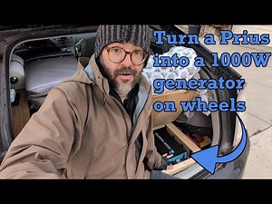 How I turned my toyota Prius into a 1000W generator on wheels