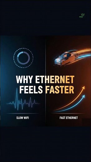 ⚠️ Not Speed — Why Ethernet Actually Feels Faster