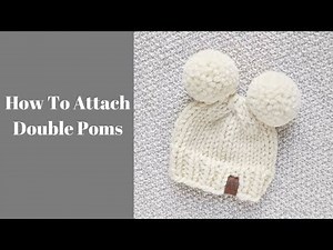 How to attach double poms