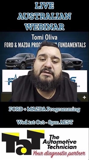 Ford & Mazda programming webinar with Tomi Oliva