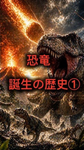 恐竜誕生の歴史① #恐竜#恐竜の歴史#恐竜雑学#三畳紀#古代生物#進化の歴史#雑学#豆知識#知らなかった#未解明#地球の歴史#科学#ショート動画#YouTubeショート#shorts