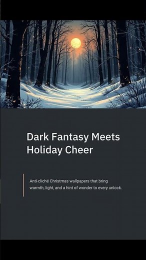 winter fantasy wallpapers. Bring cinematic calm to your phone this winter.