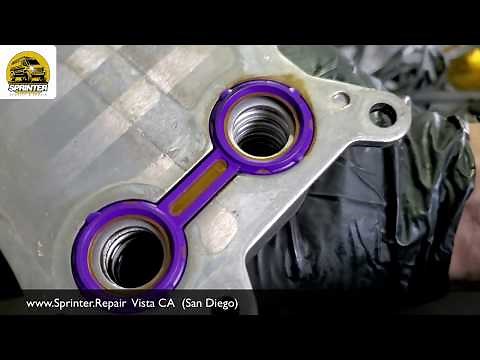 Sprinter van oil cooler gasket replacement. Step by step