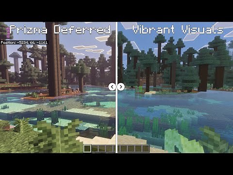 Vibrant Visuals vs Prizma Deferred | Minecraft Bedrock