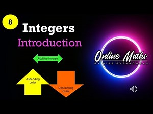 Integers Grade8: L1 Introduction to Integers