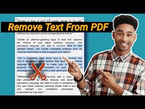 How to Remove Text from PDF File on Laptop & Mobile | Online Free Methods Included