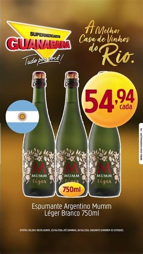 Esses vinhos, só no Guanabara