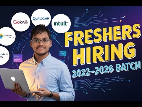 Freshers Hiring 2022–2026 | Software Engineer Jobs at Qualcomm, Intuit, GoKwik 🔥