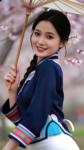 Hmong girl beauty 1 | Cherry blossom gardens | #hmong #hmoob #hmongculture #hmoobtxojkevuaneej #miao