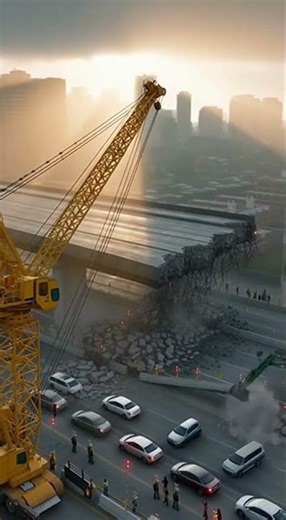 Insane Bridge Demolition! 🏗️ Satisfying Collapse #Shorts
