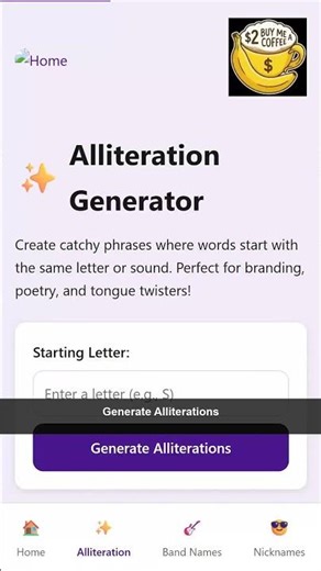 Alliteration Showcase — Free Online Tool | Kiwi Simple