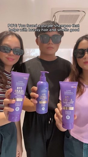 POV: You found a purple shampoo that helps with brassy hair and smells good 🥰 #LuxeOrganixPH #fyp | Luxe Organix Philippines