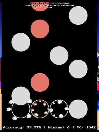 Going Godmode on target practice (white glove)!! #roblox #fyp #funkyfriday #osumania4k