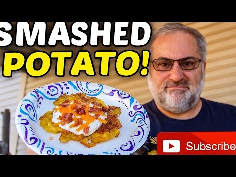 “Crispy SMASHED Potatoes on the Blackstone – The Side Dish You’ll Make EVERY Time!”