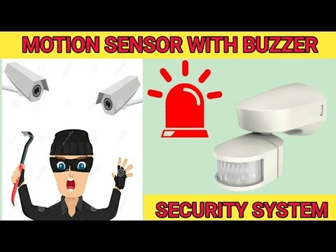 How to motion sensor with buzzer / alarm system wiring connection in tamil.