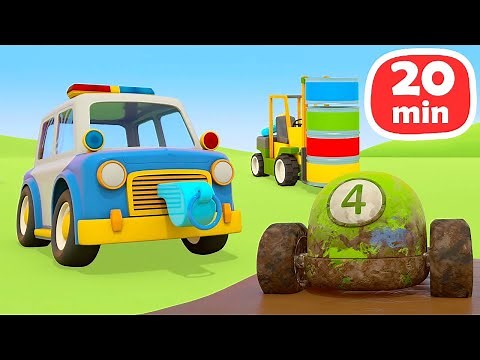 Helper Cars auf Deutsch. Zeichentrickfilme. 3 Folgen am Stück. Wir helfen dem kleinen Auto
