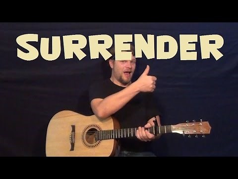 Surrender (Elvis) Easy Strum Guitar Lesson How to Play Tutorial