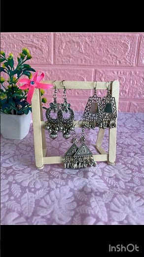 Best & Beautiful Way to Organize & Display Earrings | Jewelry Stand DIY