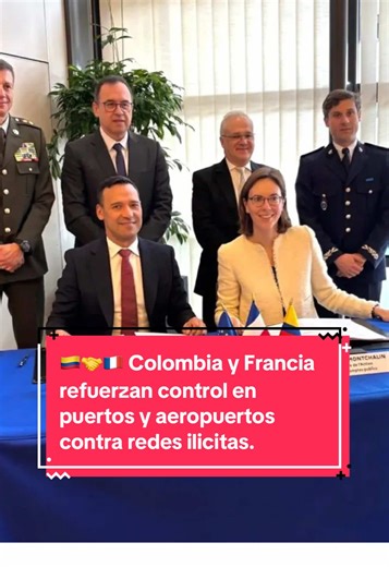 🇨🇴🤝🇫🇷 En París, junto a Amélie de Montchalin, ministra de Acción y Cuentas Públicas de Francia, firmamos un acuerdo para designar un oficial de la Policía Nacional de Colombia como enlace en las aduanas francesas, fortaleciendo la cooperación, el intercambio de información y la lucha contra el narcotráfico y el crimen organizado. #colombiafrancia #seguridad #defensa #vida #viral