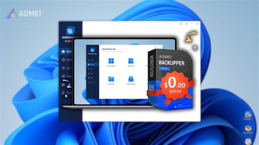 Ceniony program do kopii zapasowych za darmo. Odbierz AOMEI Backupper Home