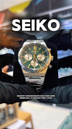 SEIKO CHRONOGRAPH DISCOVER MORE GREEN DIAL✨#seiko #seikowatches #jamtanganoriginal #watchenthusiast