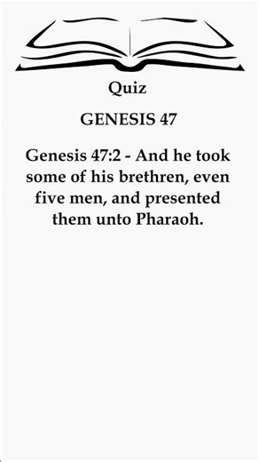 Pharaoh Meets Joseph's Brothers! 😲 Genesis 47 Explained 🙏