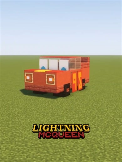 Lightning McQueen! 🏗 Follow me for more Minecraft tutorials & builds! 📥 Get the schematic file on Patreon! 📸 Find more builds on PlanetMinecraft and in my Shorts! #Minecraft #Tutorial #Idea #minecraftbuild #minecraftcreative