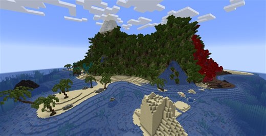 The lost island(alpha version, witch arc) Minecraft Map