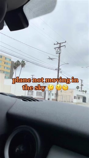 Plane Hovering in the Sky