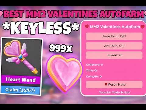 BEST MM2 AUTOFARM SCRIPT VALENTINE'S UPDATE🩷! Insane Coins - Pastebin / Keyless!