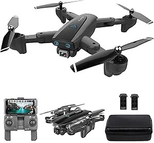 GoolRC CSJ S167 GPS Drone, 5G WiFi FPV RC Drone with Camera 4K HD Gesture Photos Video, Auto Return Home, Altitude Hold, Follow Me RC Quadcopter for Adults with 2 Batteries and Handbag