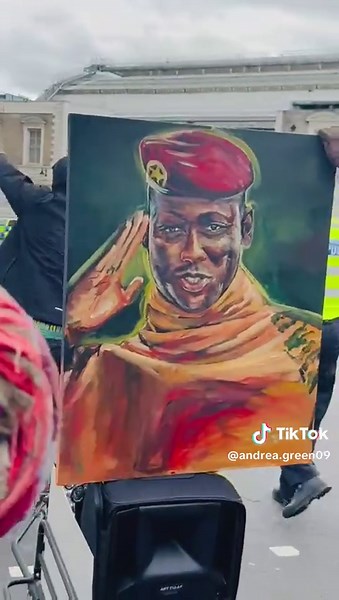 Top artist painting @Conroy Green his Black art lead the march. 🇯🇲🇯🇲🇯🇲🇦🇫🇦🇫🇦🇫