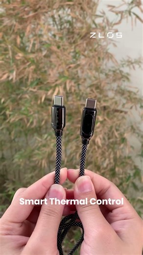100W Fast Charging Cable with LED Display | Safe, Durable & Ultra Fast USB-C Charging | ZLOS ZC05