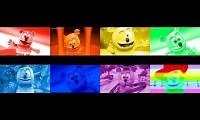 Mix of 8 videos from youtube : Gummy Bear Song HD Red Orange Yellow Green Blue Indigo & Violet Makes a Rainbow