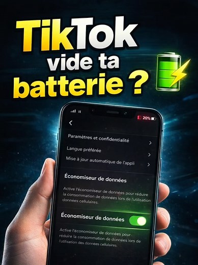 Optimiser la batterie de votre téléphone sur TikTok
