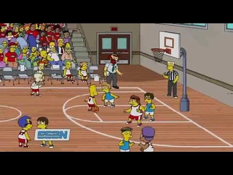 The Simpsons - Bart becomes a Basketball player