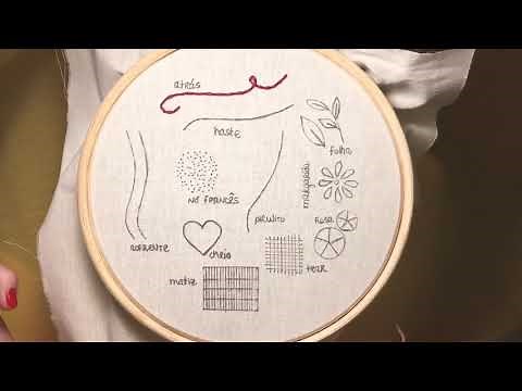 Tutorial Bordado Livre - Ponto Haste