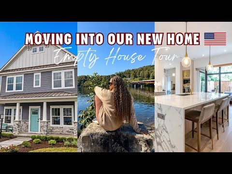 EMPTY HOUSE TOUR AND MOVING INTO OUR NEW HOME IN AMERICA 🇺🇸 | VLOG