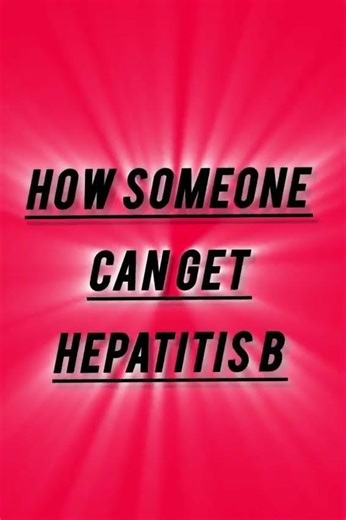 How someone can get hepatitis -B