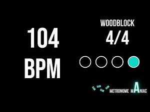 Metronome 104 BPM 4/4 - Woodblock