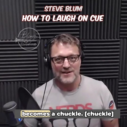 How does a professional voice actor laugh on cue? Get a "behind the scenes" look at Steve Blum's training on creating a laugh that sounds natural for a character. This is one small glimpse into the training at Blumvox Studios. As a Blumvox student, you get: 🎤𝗘𝘅𝗰𝗹𝘂𝘀𝗶𝘃𝗲 𝗖𝗹𝗮𝘀𝘀𝗲𝘀 𝘄𝗶𝘁𝗵 𝗜𝗻𝗱𝘂𝘀𝘁𝗿𝘆 𝗣𝗿𝗼𝘀: Learn directly from some of the best voice actors in the world. 📚𝗦𝘁𝗲𝗽-𝗯𝘆-𝗦𝘁𝗲𝗽 𝗧𝗿𝗮𝗶𝗻𝗶𝗻𝗴: From studio etiquette to character voices, we cover the real sk