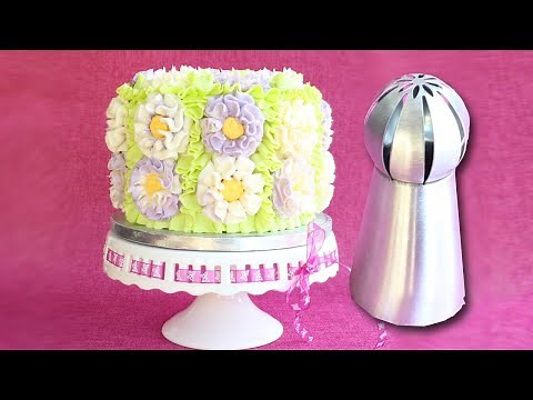 Russian Ball Tip on a cake - How to use Russian Ball Tips